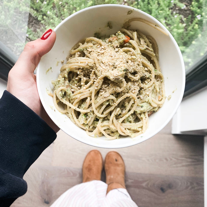 HOME-MADE PESTO PASTA
